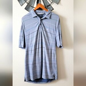 Travis Mathew Striped Polo Shirt size Large..